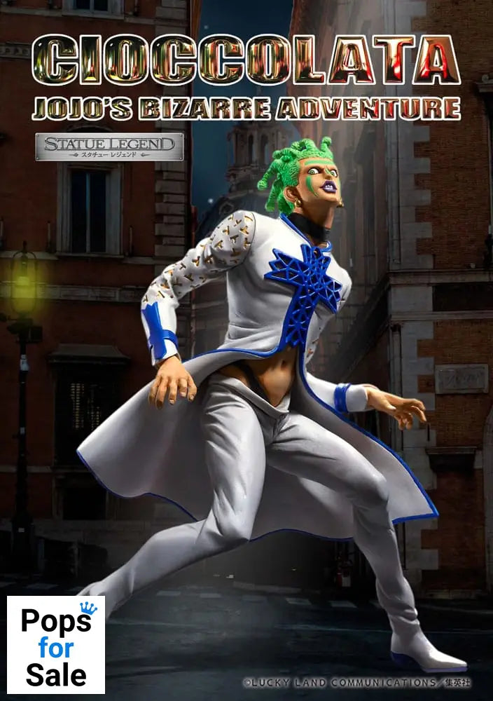 JoJo’s Bizarre Adventure Part 5 Golden Wind Statue Legend PVC Statue Cioccolata 17 cm Action figures