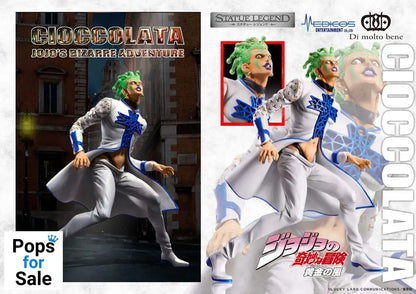 JoJo's Bizarre Adventure Part 5 Golden Wind Statue Legend PVC Statue Cioccolata 17 cm