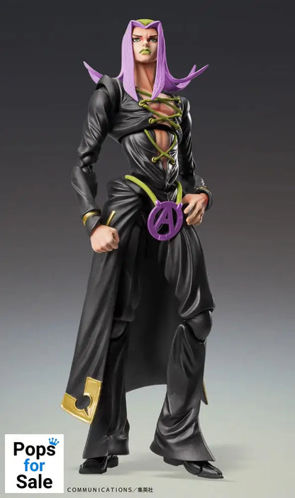 JoJo's Bizarre Adventure Part 5 Super Action Action Figure Chozokado Leone Abbacchio Black Ver. 16 cm