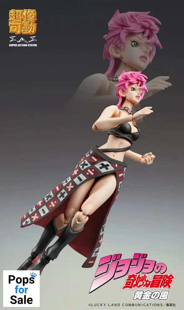 JoJo's Bizarre Adventure Part 5 Super Action Action Figure Chozokado Trish Una Black Ver. 15 cm
