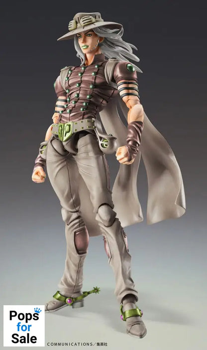 JoJo’s Bizarre Adventure Part7 Steel Ball Run Super Action Action Figure Chozokado Gyro Zeppeli Third 16 cm Action