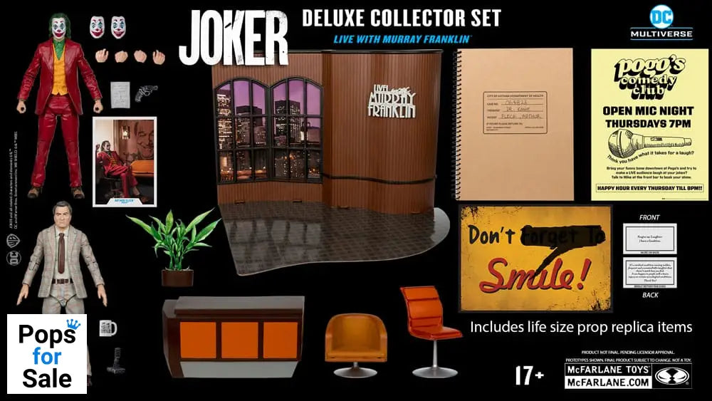 Joker DC Multiverse (Joker Movie) Deluxe Colllector Action Figure The Joker (Live with Murray Franklin) Limited Edition
