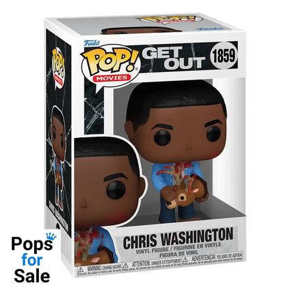 Jordan Peele POP! Movies Vinyl Figure Get Out - Chris Washington w/Deer 9 cm