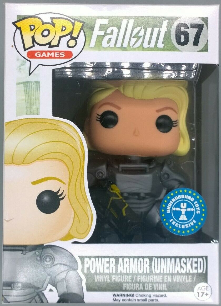 #67 Power Armor (Unmasked- Female) - Fallout - Exclusive Funko POP