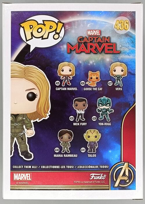 #436 Carol Danvers (Flight Suit) - Marvel Captain Marvel Funko POP