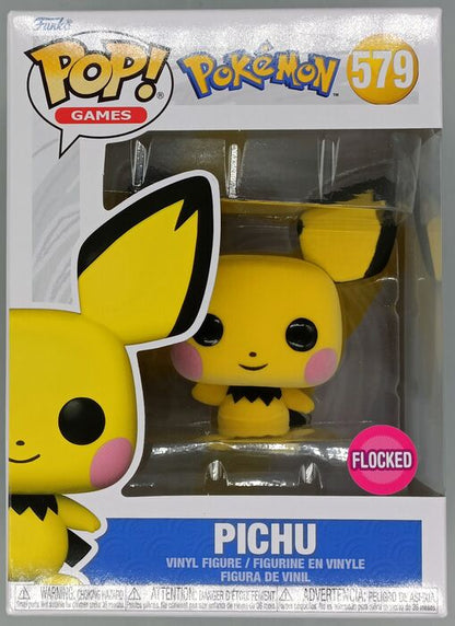 #579 Pichu - Flocked - Pokemon - Box Damaged Funko POP