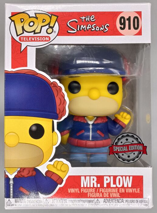 #910 Mr. Plow - The Simpsons - Box Damaged Funko POP