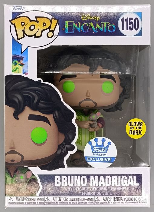 #1150 Bruno Madrigal Glow - Disney Encanto - Box Damaged Funko POP