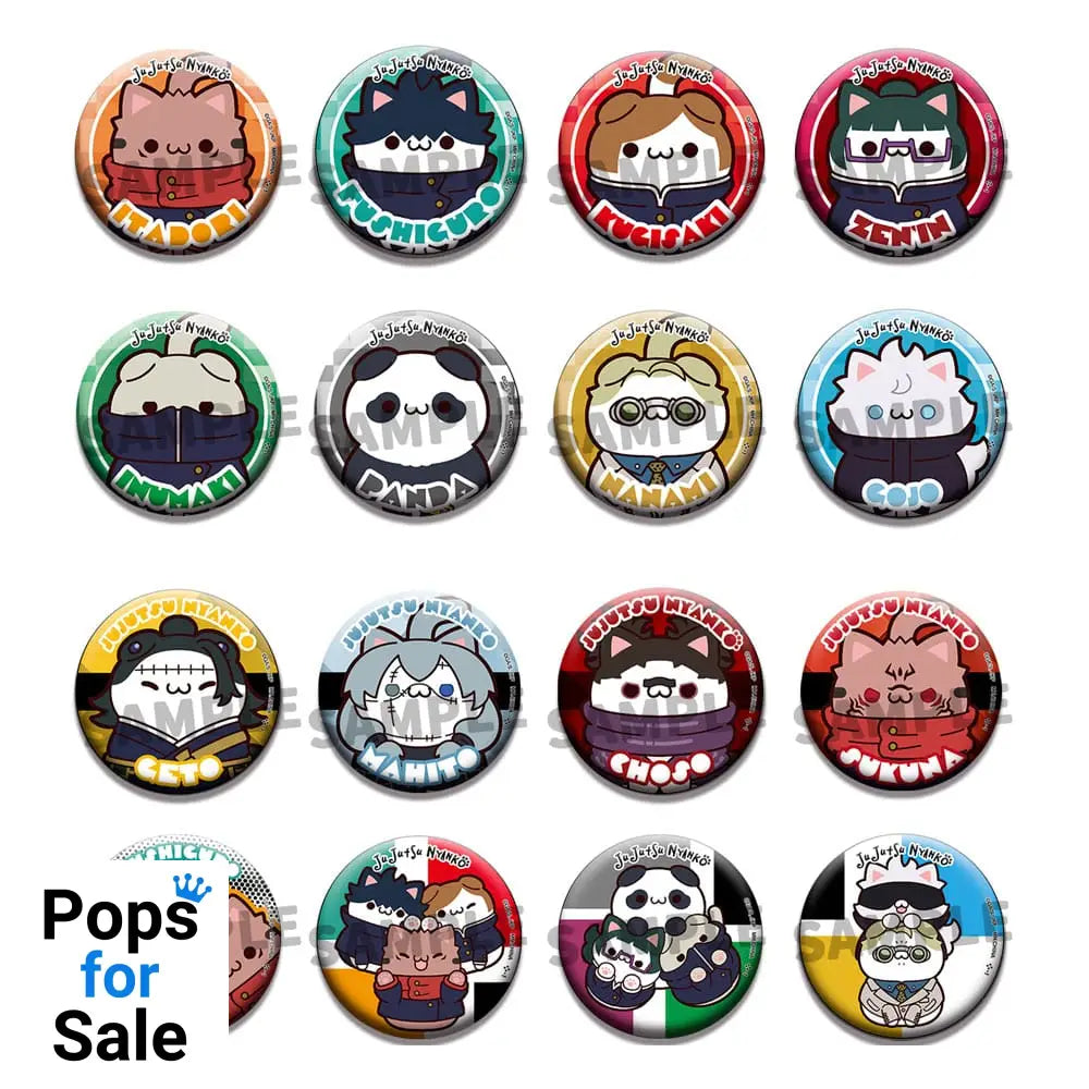 Jujutsu Kaisen Mega Cat Project Enamel Pins Jujutsu Cats 5 cm Assortment (16) Pins & Brooches