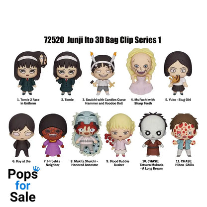 Junji Ito Collection PVC Bag Clips Series 1 Display (24) Keyrings
