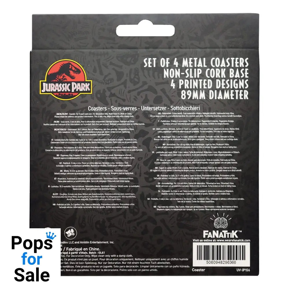 Jurassic Park Coaster 4-Pack