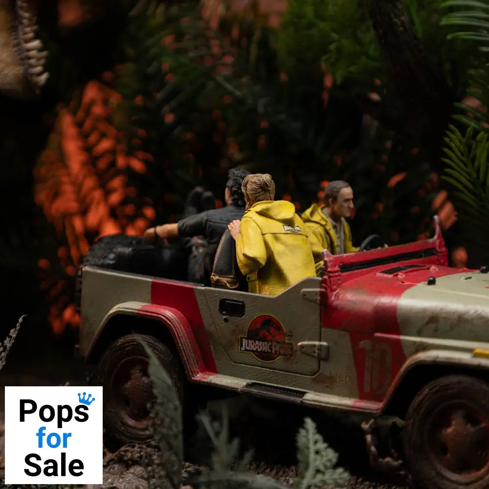 Jurassic Park Demi Art Scale Statue 1/20 T-Rex Chase 30 cm Statues