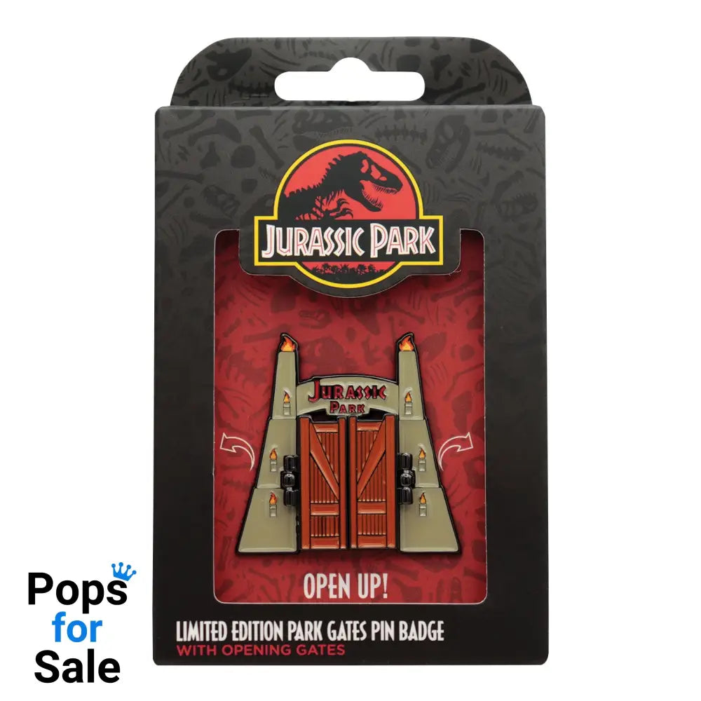 Jurassic Park Gates Hinged Pin Badge