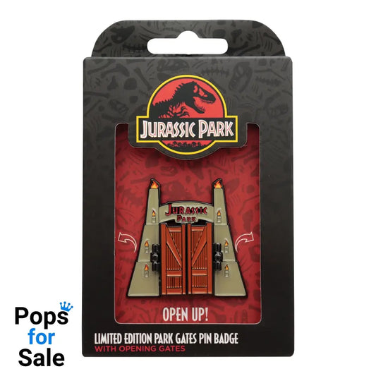 Jurassic Park Gates Hinged Pin Badge