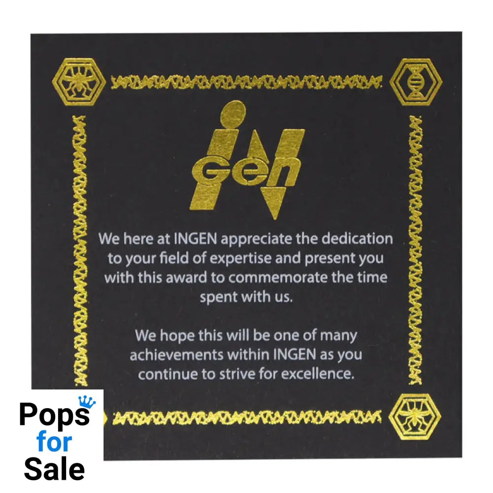 Jurassic Park Genetics Laboratory Service Award Premium Set