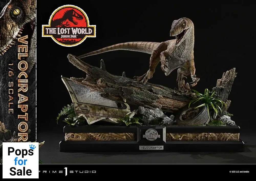 Jurassic Park II Legacy Museum Collection Statue 1/6 Velociraptor Bonus Version 41 cm