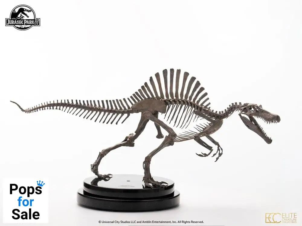 Jurassic Park III ECC Elite Creature Line Statue 1/24 Spinosaurus Skeleton Bronze 27 cm