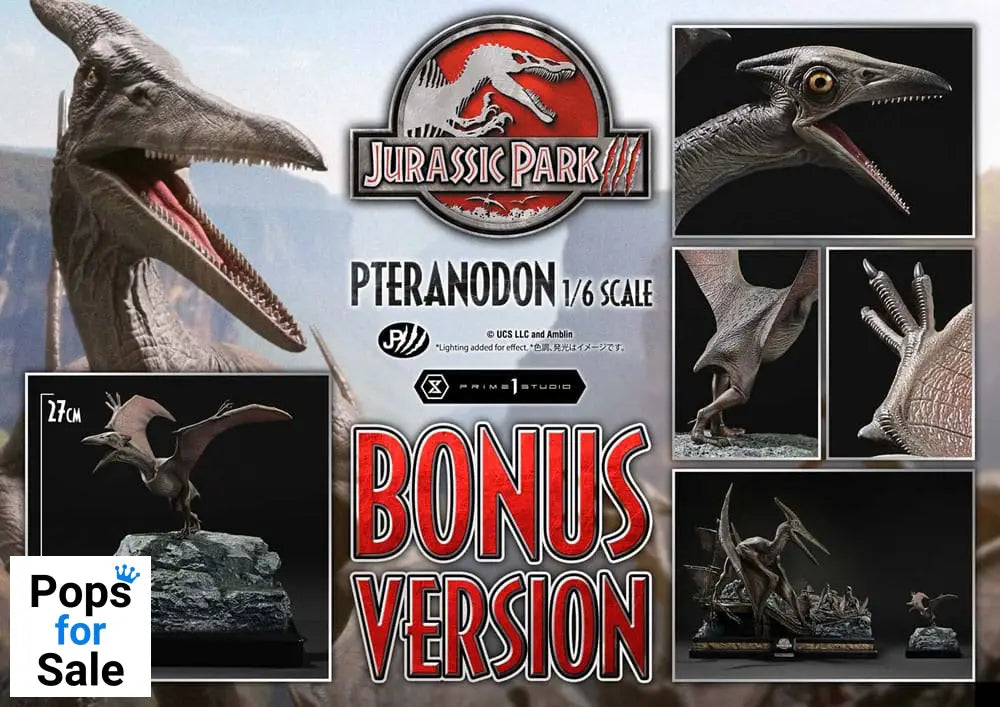 Jurassic Park III Legacy Museum Collection Statue 1/6 Pteranodon Bonus Version 68 cm