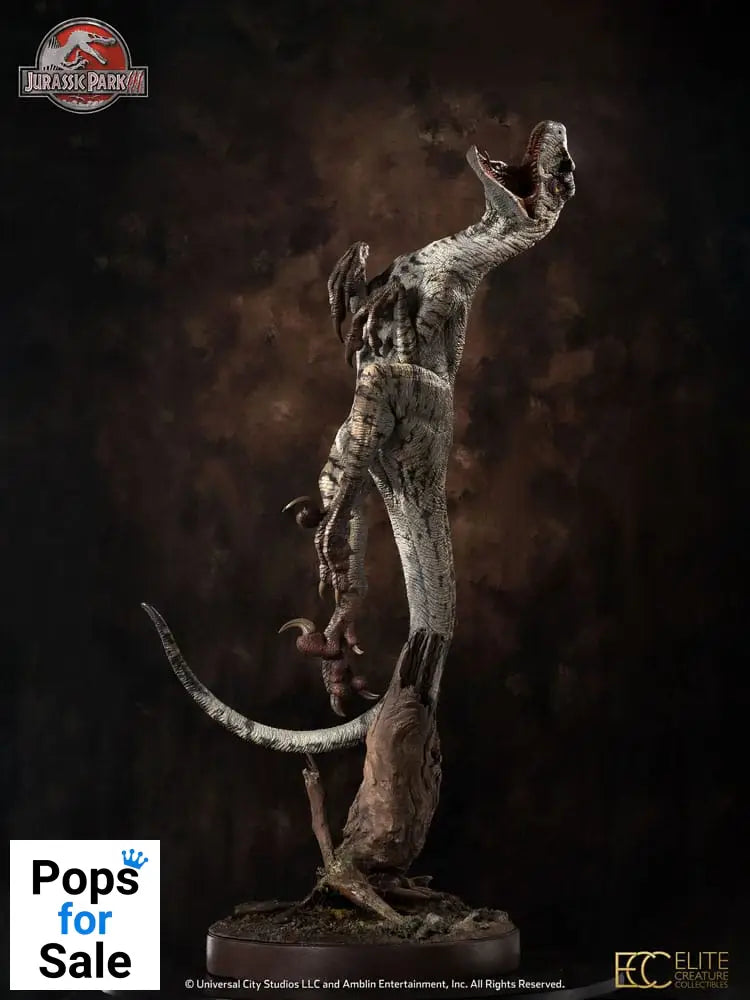 Jurassic Park III Maquette 1/4 Female Velociraptor White Queen 103 cm