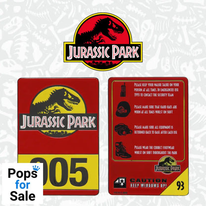 Jurassic Park Limited Edition 30th Anniversary Vehicle I.D Ingot Ingot
