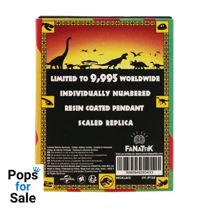 Jurassic Park Limited Edition Unisex Amber Necklace Necklace