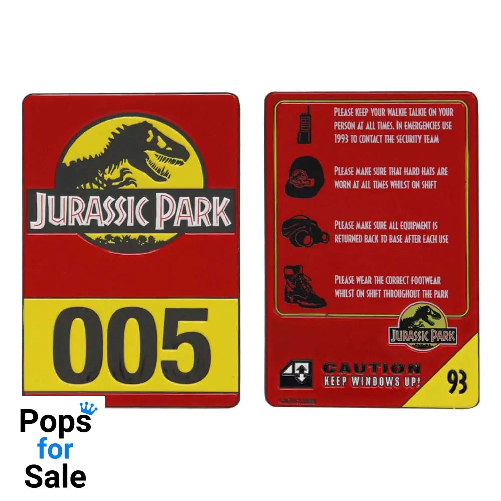 Jurassic Park Metal Card 30th Anniversary Jeep Limited Edition
