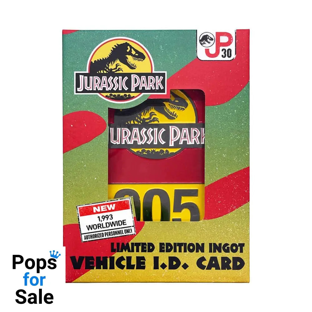 Jurassic Park Metal Card 30th Anniversary Jeep Limited Edition