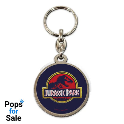 Jurassic Park Metal Keychain Movie Logo 7 cm Keyrings