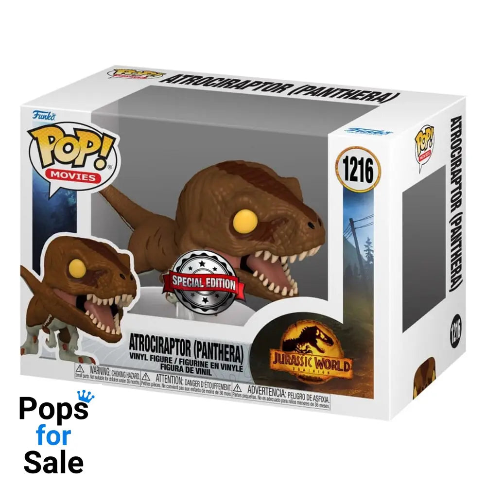 Jurassic Park POP! Movies Vinyl Figure Atrociraptor (Panthera) Exclusive 9 cm