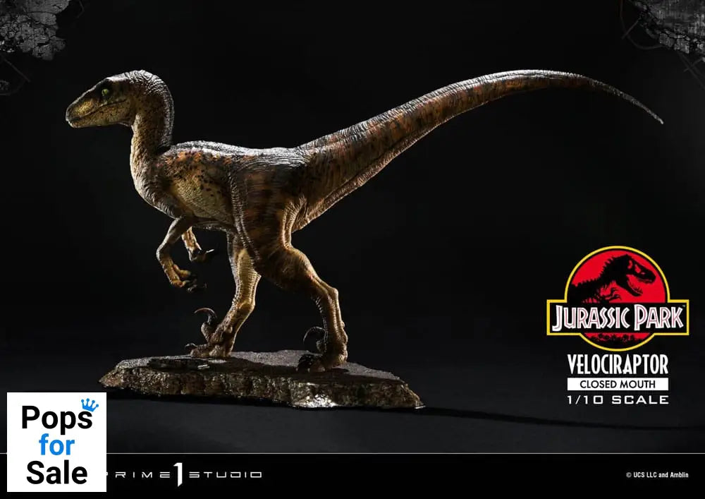 Jurassic Park Prime Collectibles Statue 1/10 Velociraptor Closed Mouth 19 cm Statues