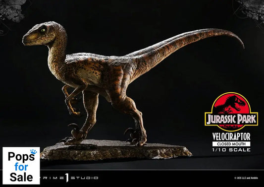 Jurassic Park Prime Collectibles Statue 1/10 Velociraptor Closed Mouth 19 cm
