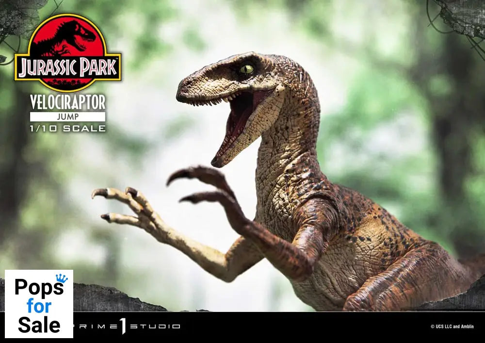 Jurassic Park Prime Collectibles Statue 1/10 Velociraptor Jump 21 cm Statues