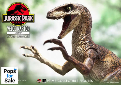Jurassic Park Prime Collectibles Statue 1/10 Velociraptor Jump 21 cm