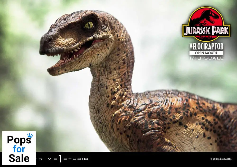 Jurassic Park Prime Collectibles Statue 1/10 Velociraptor Open Mouth 19 cm