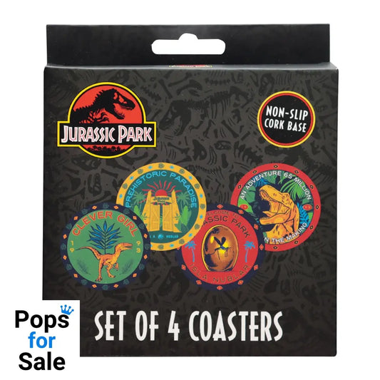 Jurassic Park Printed Metal Drinks Coasters