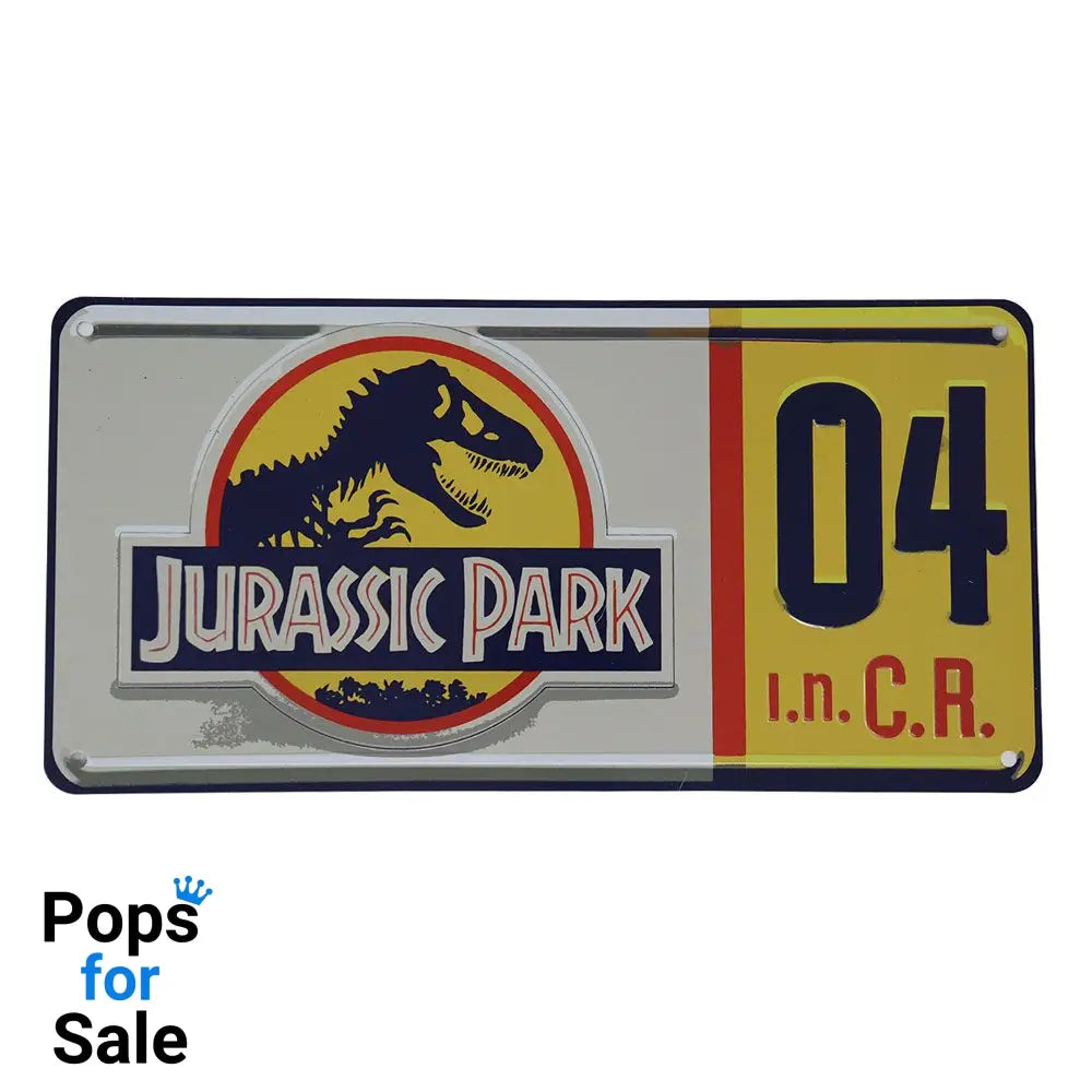 Jurassic Park Replica 1/1 Dennis Nedry License Plate