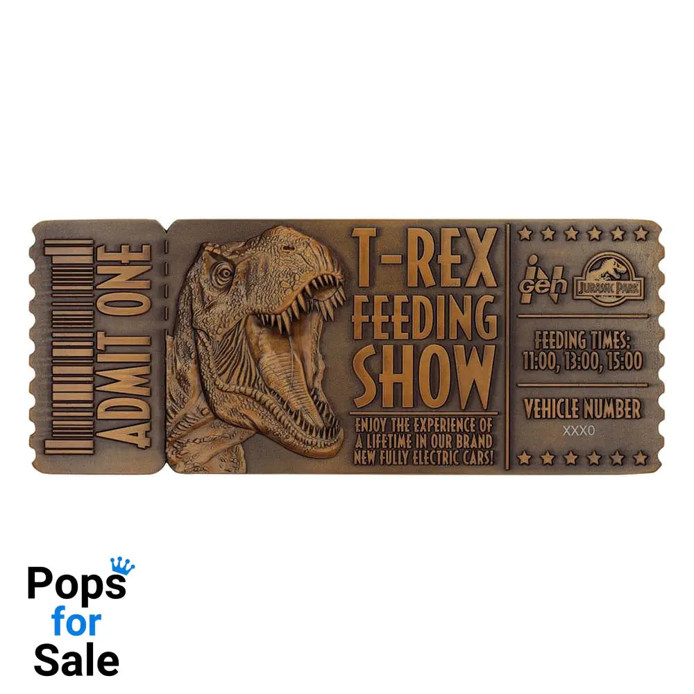 Jurassic Park Replica 1/1 Feeding Show Ticket Replicas