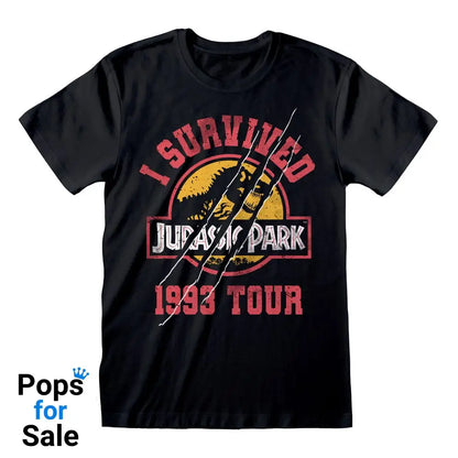 Jurassic Park T-Shirt I Survived 1993 Size M