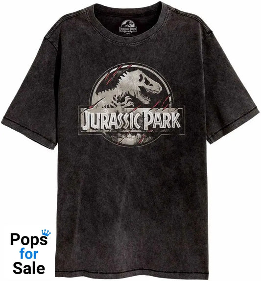 Jurassic Park T-Shirt Scratched Logo Size XL