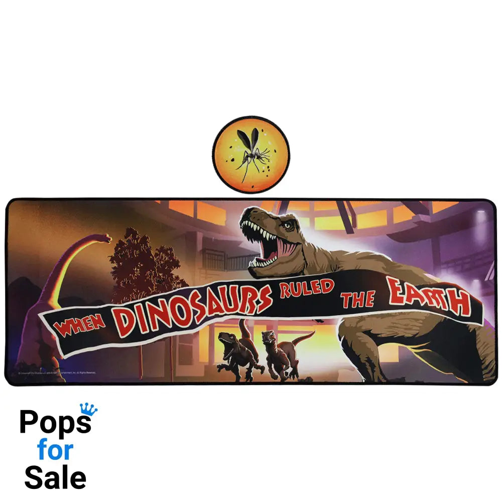 Jurassic Park XL Desk Pad and Coaster Set