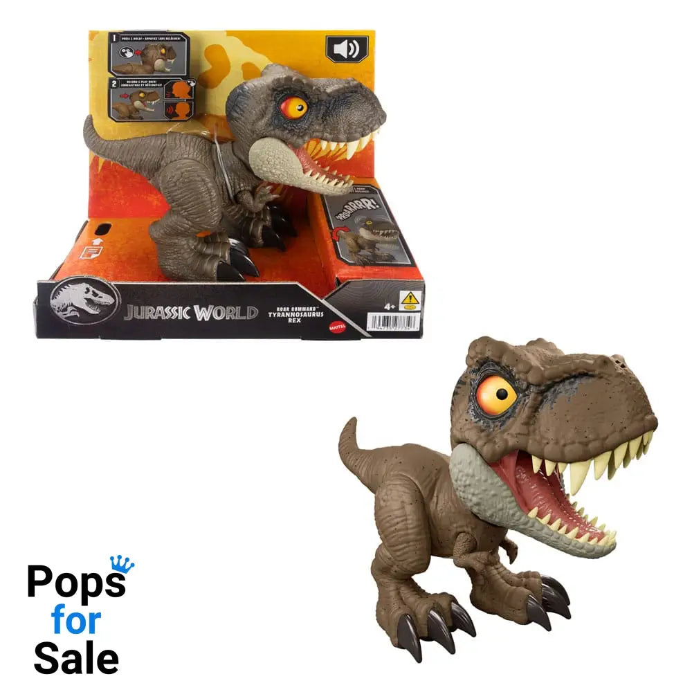 Jurassic World Action Figure with Sound Roar Command Tyrannosaurus Rex 16 cm