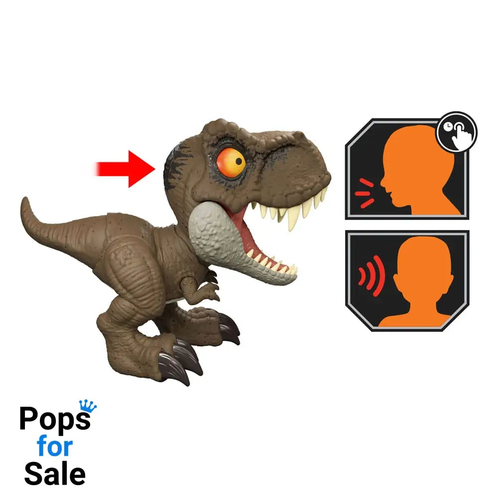 Jurassic World Action Figure with Sound Roar Command Tyrannosaurus Rex 16 cm