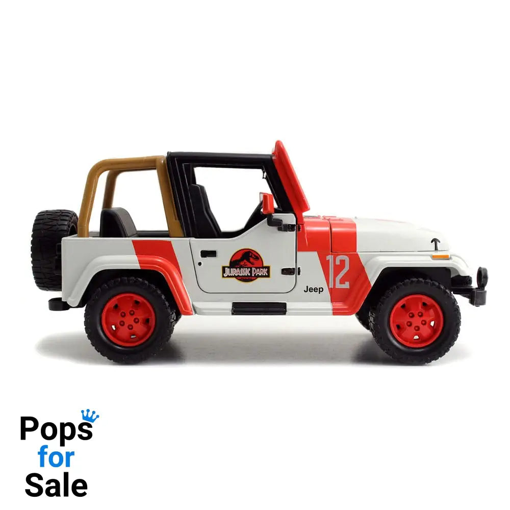 Jurassic World Diecast Model 1/24 1992 Jeep Wrangler