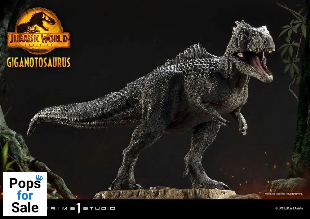 Jurassic World Dominion Prime Collectibles Statue 1/38 Giganotosaurus Toy Version 22 cm
