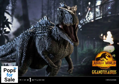 Jurassic World Dominion Prime Collectibles Statue 1/38 Giganotosaurus Toy Version 22 cm