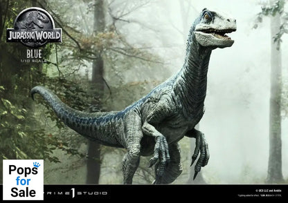 Jurassic World: Fallen Kingdom Prime Collectibles Statue 1/10 Blue (Open Mouth Version) 17 cm