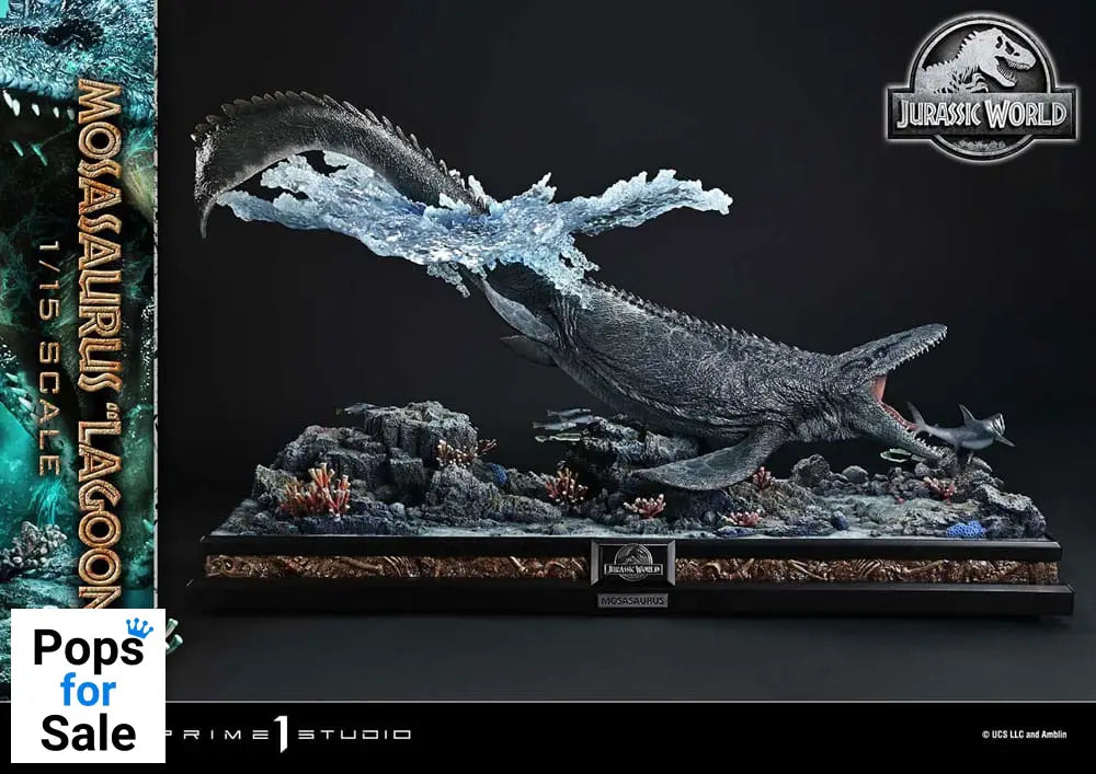 Jurassic World Legacy Museum Collection Statue 1/15 Mosasaurus &quot;Lagoon&quot; Bonus Version 57 cm