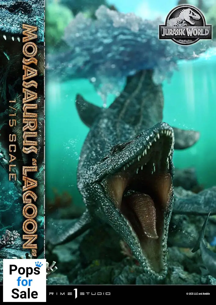 Jurassic World Legacy Museum Collection Statue 1/15 Mosasaurus &quot;Lagoon&quot; Bonus Version 57 cm