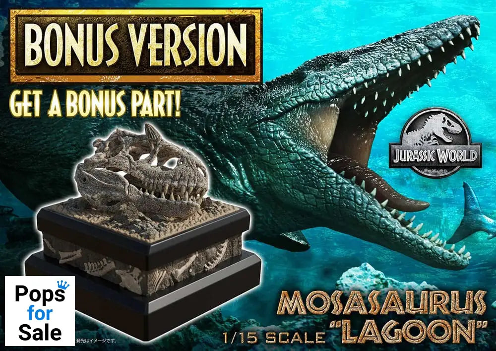 Jurassic World Legacy Museum Collection Statue 1/15 Mosasaurus &quot;Lagoon&quot; Bonus Version 57 cm