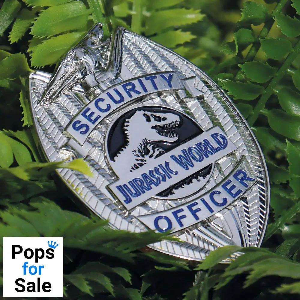 Jurassic World Limited Edition Replica Security Officer Badge